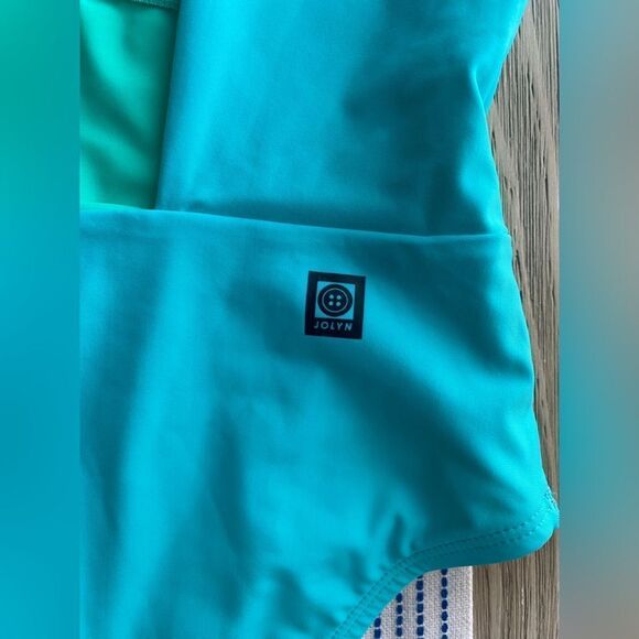 Jolyn Nova Scotia One piece Swimsuit Size XL  Mint Green Deep Back NWT - Picture 11 of 16